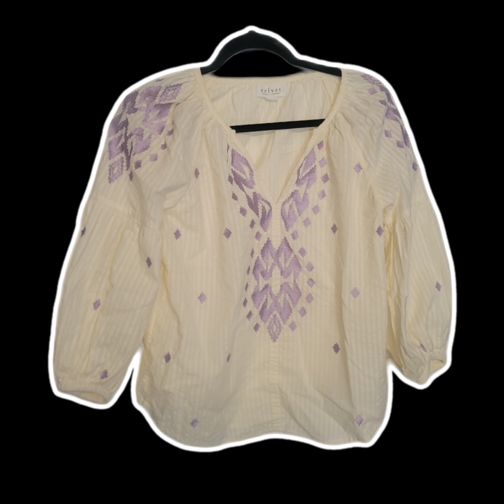 Embroidered Cotton Shirt S